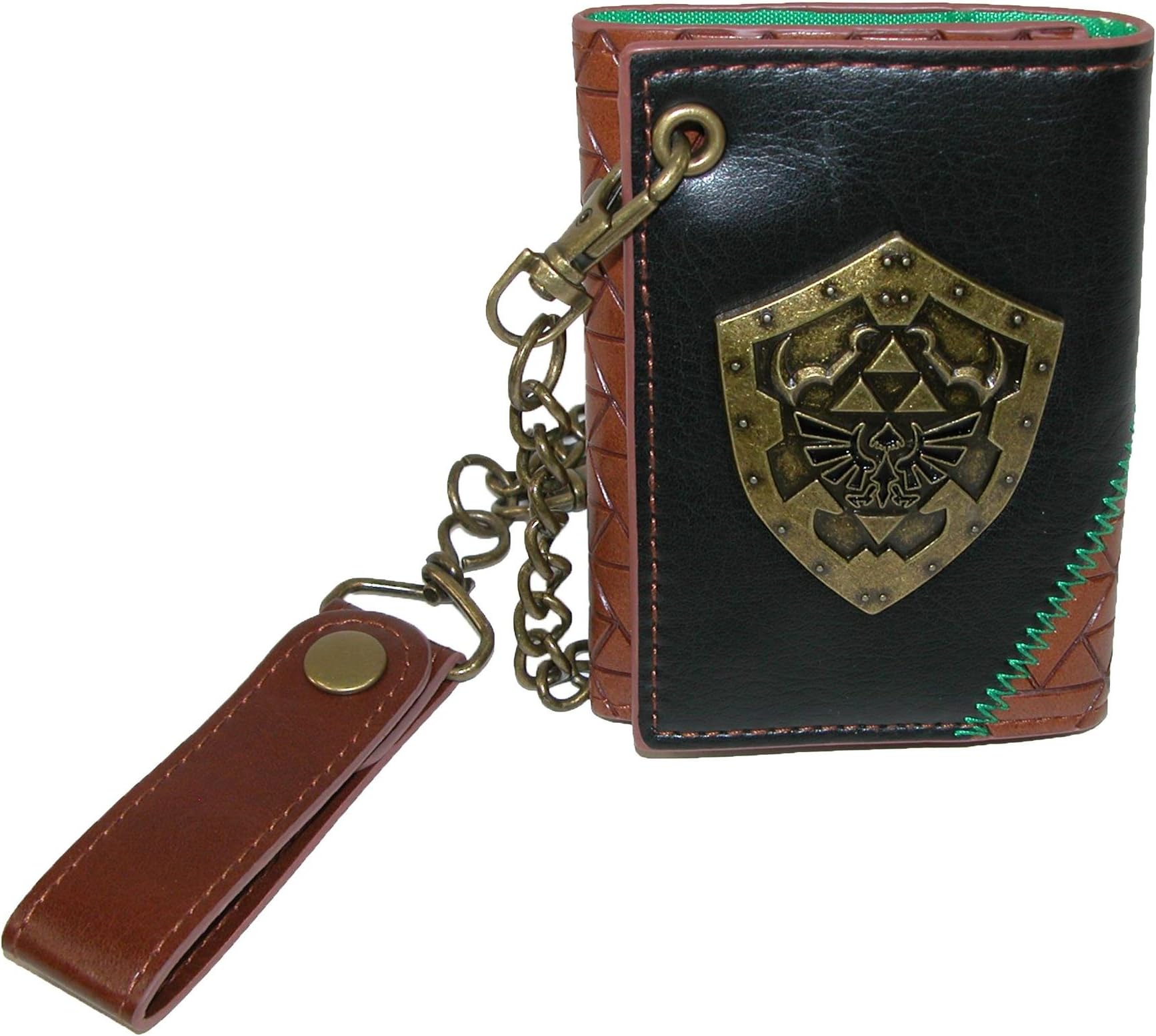 Bioworld Men's Nintendo The Legend of Zelda Tri-Fold Chain Wallet
