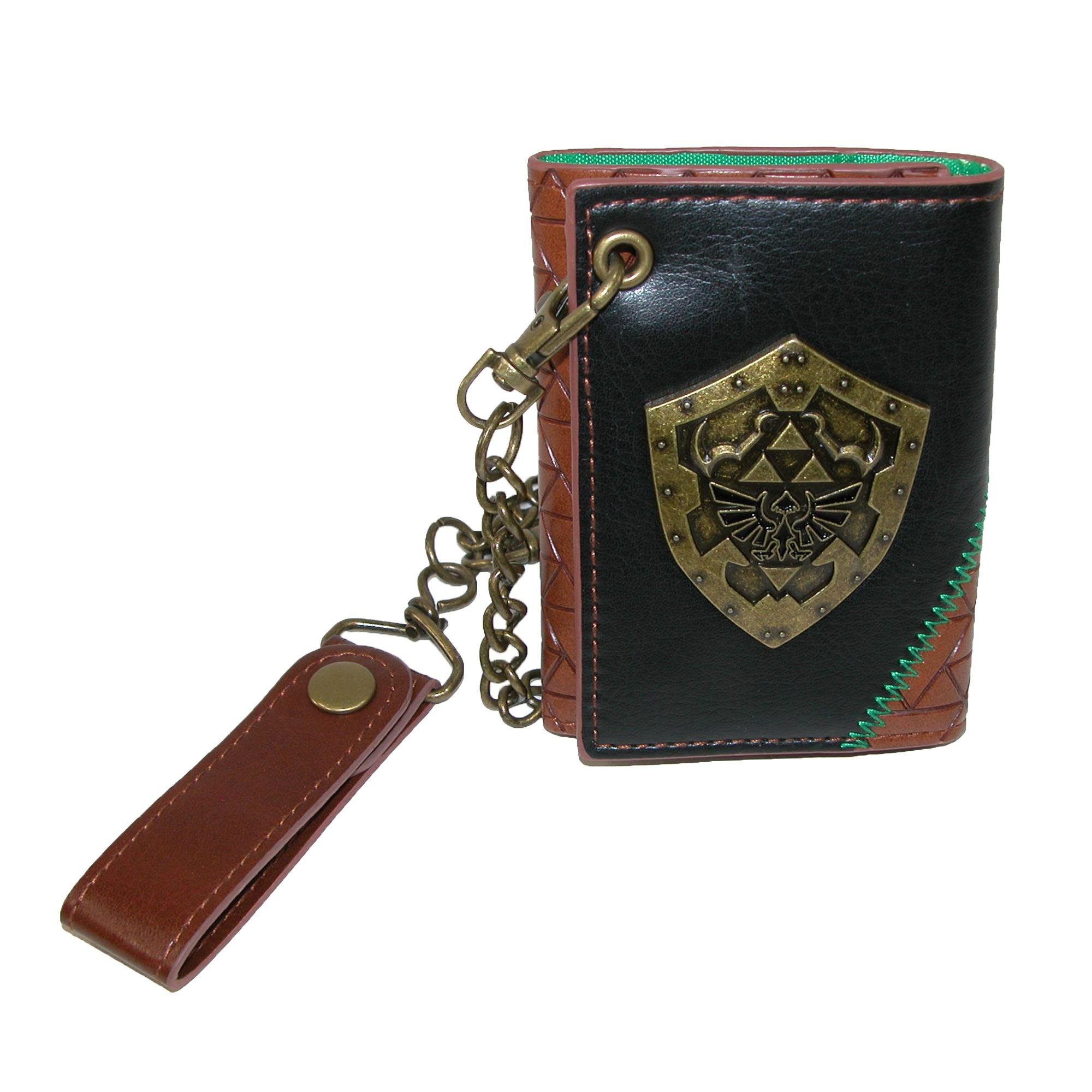 Bioworld Men's Nintendo The Legend of Zelda Tri-Fold Chain Wallet