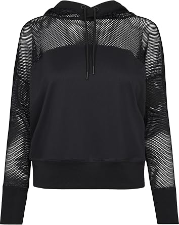 Urban Classics Women's Tb2027-ladies Mesh Hoody Sweatshirt pack of 1