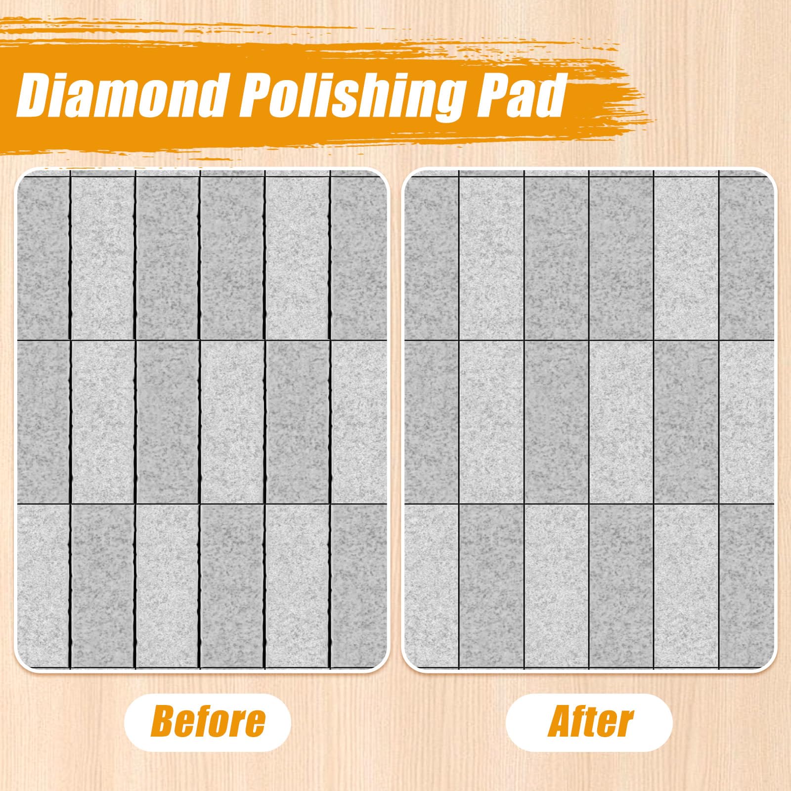 Diamond Polishing Pads - 3 Pack for Concrete & Stone -4 Diamond Polishing Pads - 3 Pack for Concrete & Stone -4