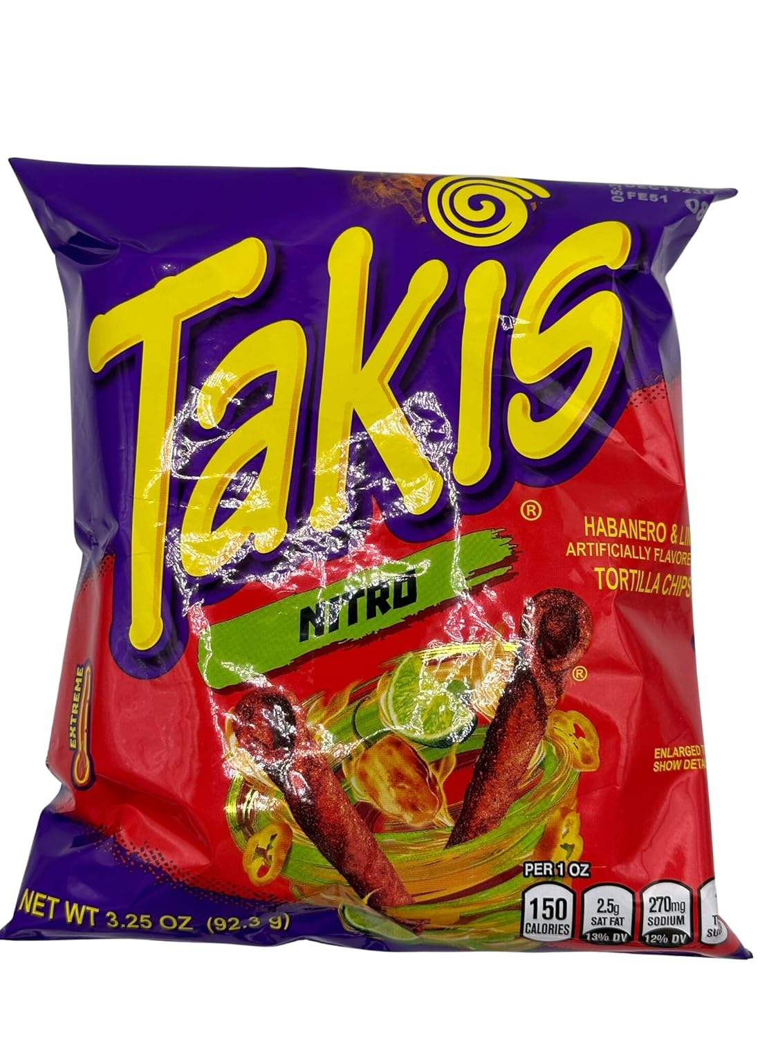 Takis Nitro Chips 92.5g Hot Tortilla Chips Amazon.de Lebensmittel