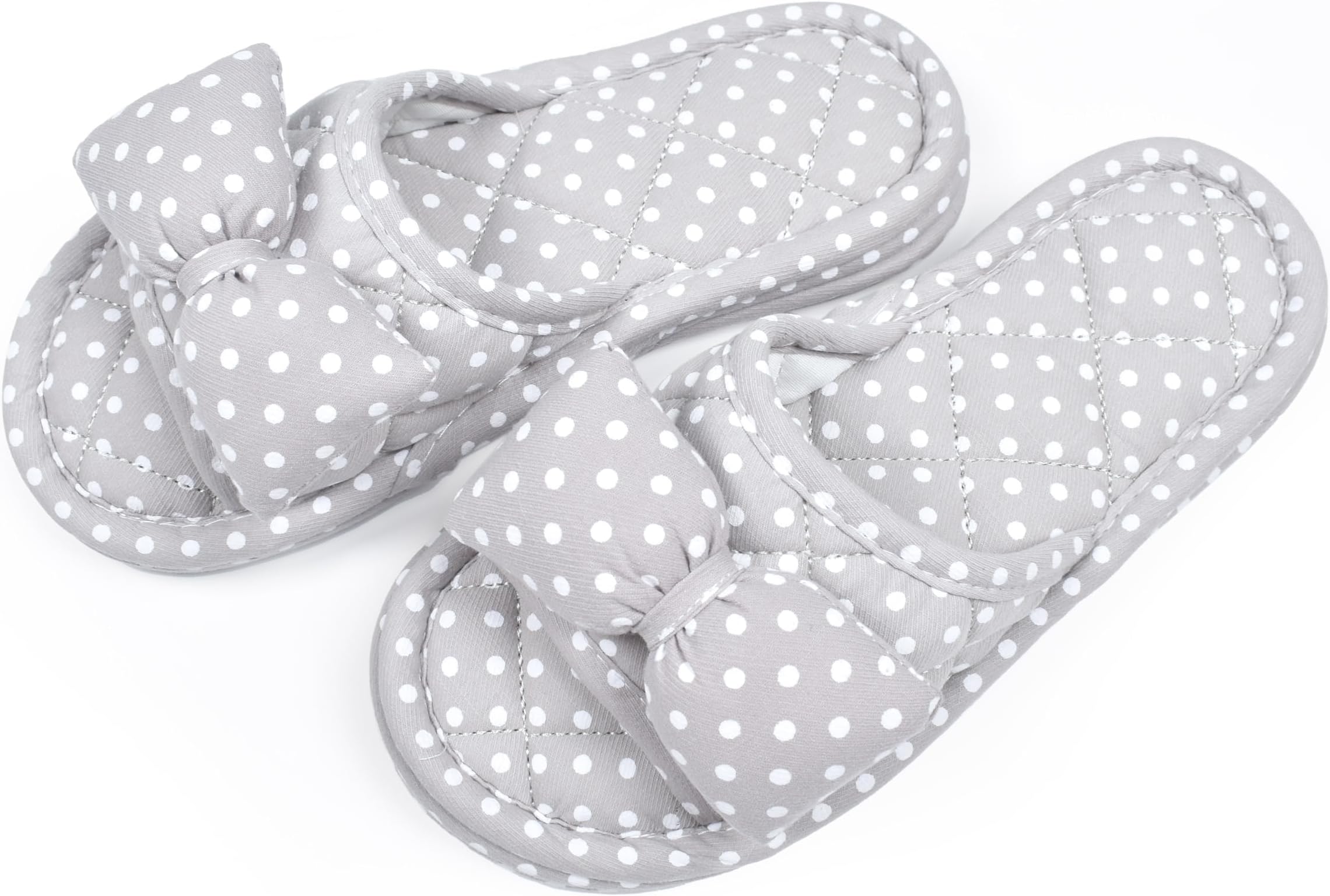 Floral Velvet House Slippers for Women, Lightweight Open Toe Washable Portable Foldable Comfortable Guest Hotel Travel Airplane Spa Slippers