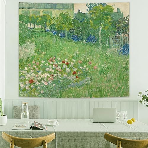 Miniatura 4 de Avinyl Van Gogh - Tapiz grande de primavera para jardín, para dormitorio, pintura al óleo abstracta estética, vintage, para colgar en la pared de la