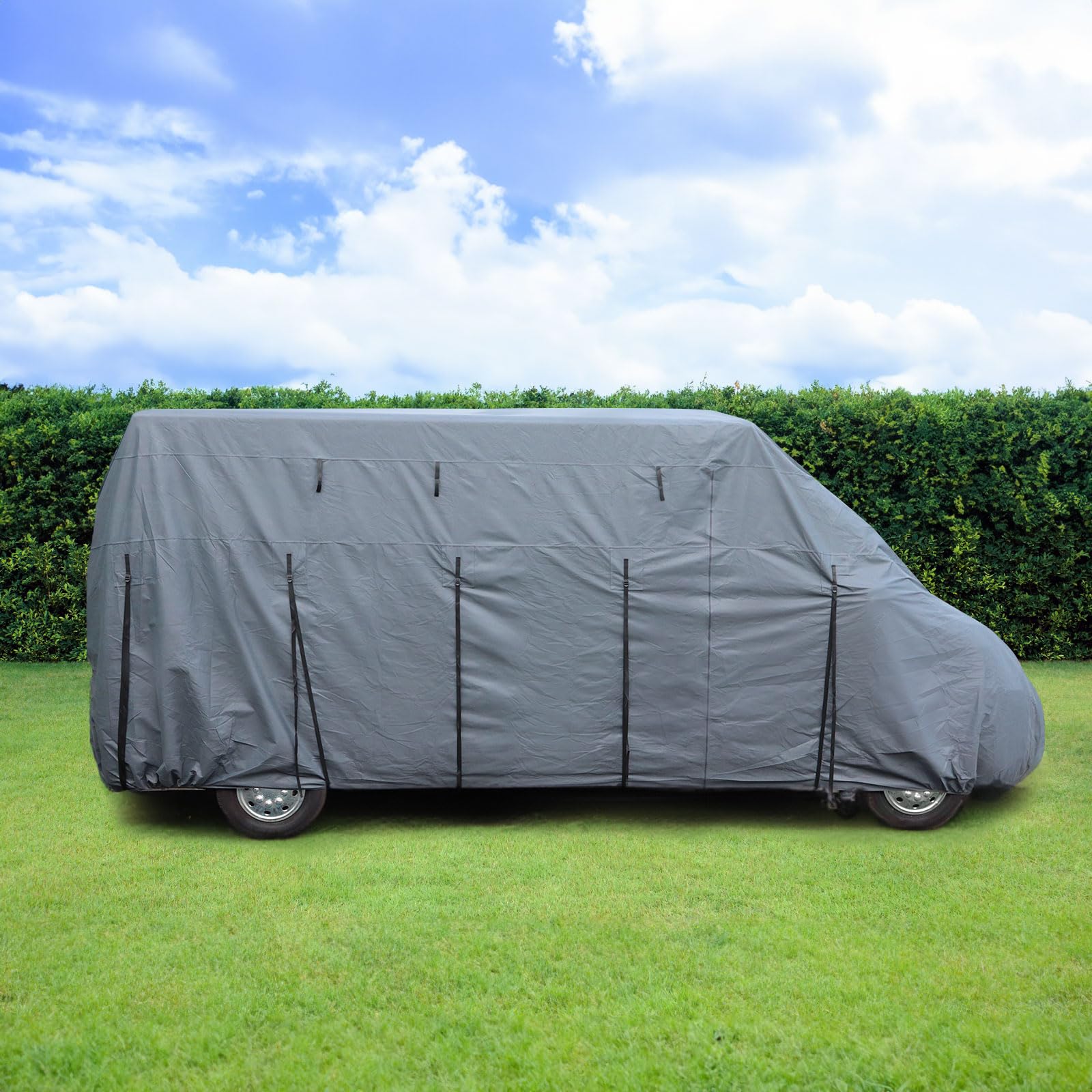 Deiwo Essential Housse Protection Camping-Car 730x235x275cm - Bâche Respirante UV Pour Hiver Et Été
