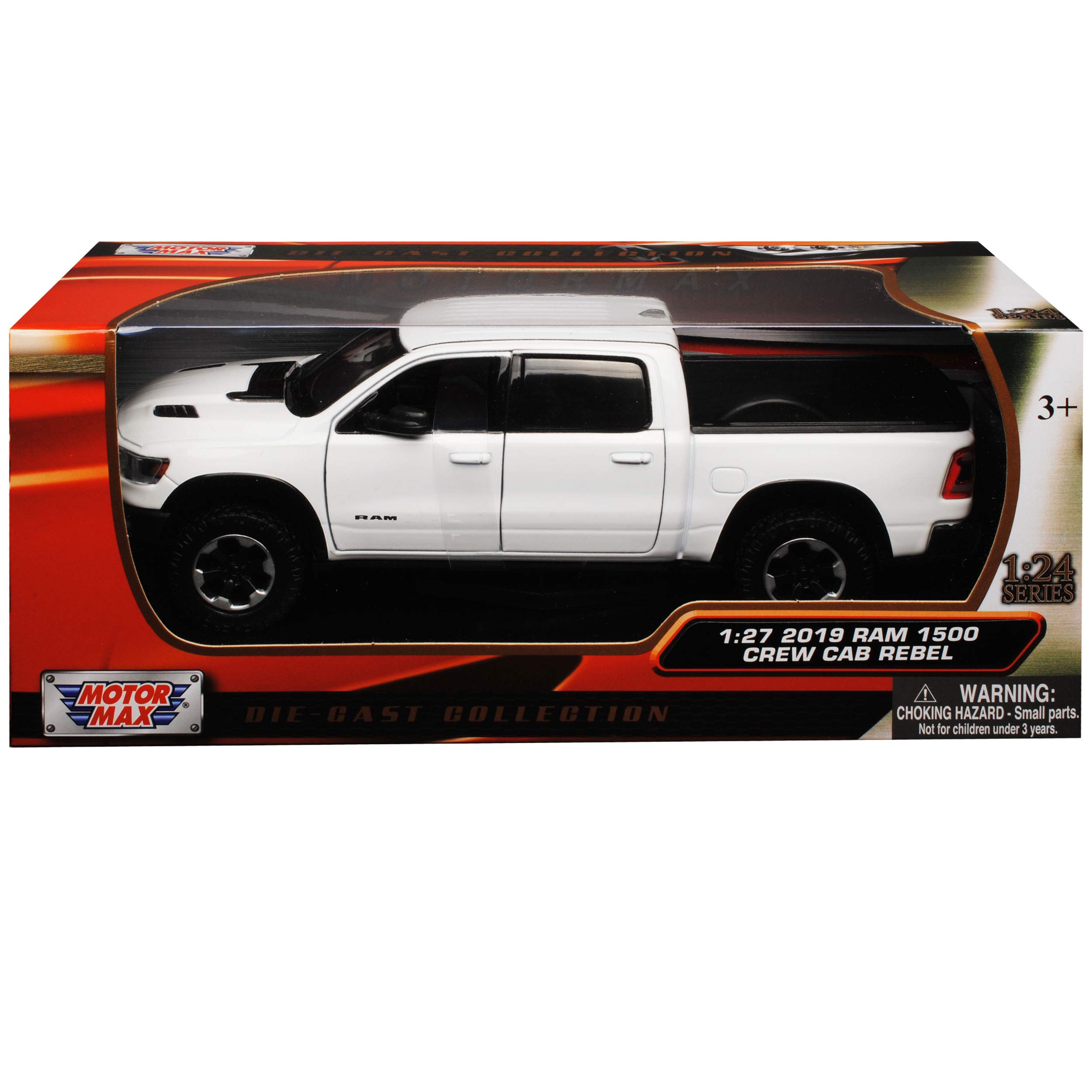Dodge Ram 1500 Pick-Up Doppelkabine Weiss 5. Generation Ab 2019 1/24 Motormax Modell Auto
