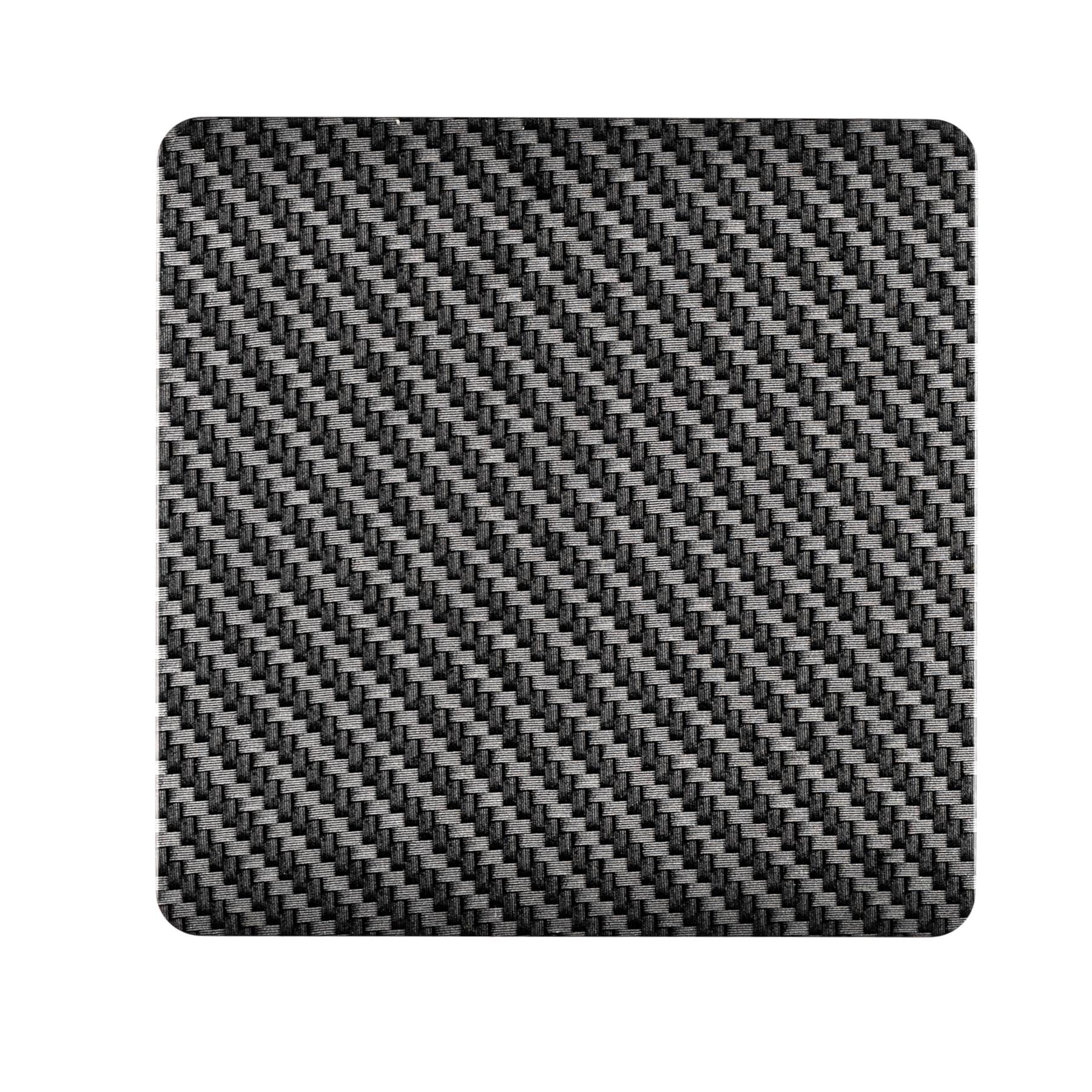 Trendi Switch Single Modern Designer Blanking Plate in Carbon Fibre