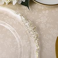 Vista 3 de allgala Platos Base Redondos de Calidad Pesada - Bases Transparentes para Platos de Cena - Juego de Platos Base para Decoración de Mesa - Ideal