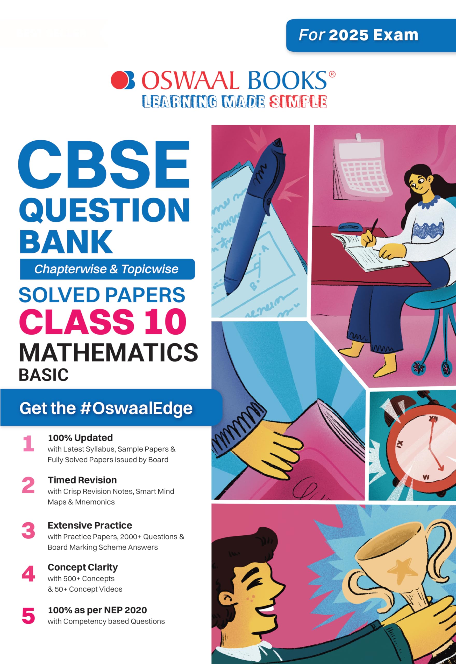 Buy Oswaal Cbse Question Bank Class 10 Mathematics Basic Chapterwise