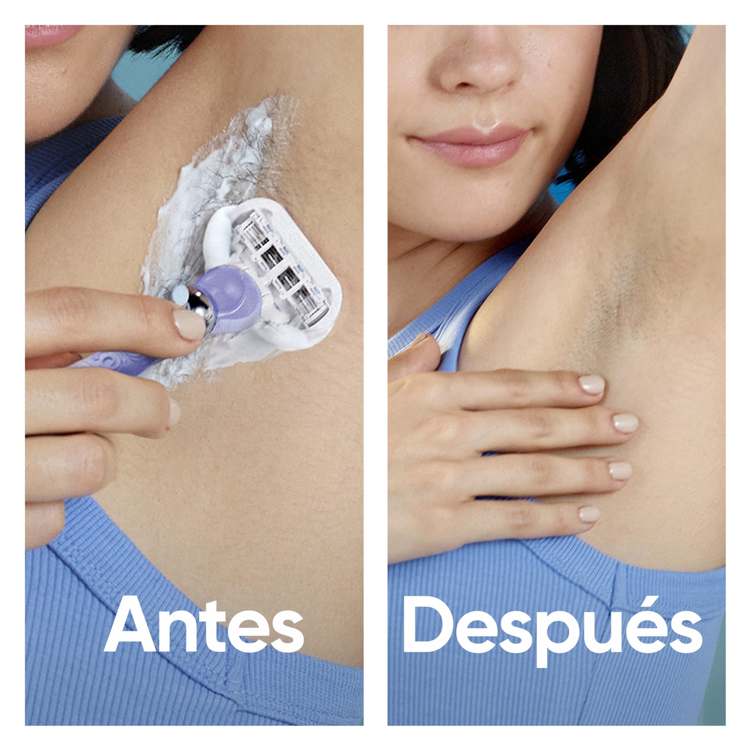 Gillette Venus Deluxe Smooth Swirl Máquinilla de Afeitar Mujer, 1 Mango con 9 Cuchillas de Recambio con 5 Hojas para Una Depilación Suave, Apurada Y Duradera