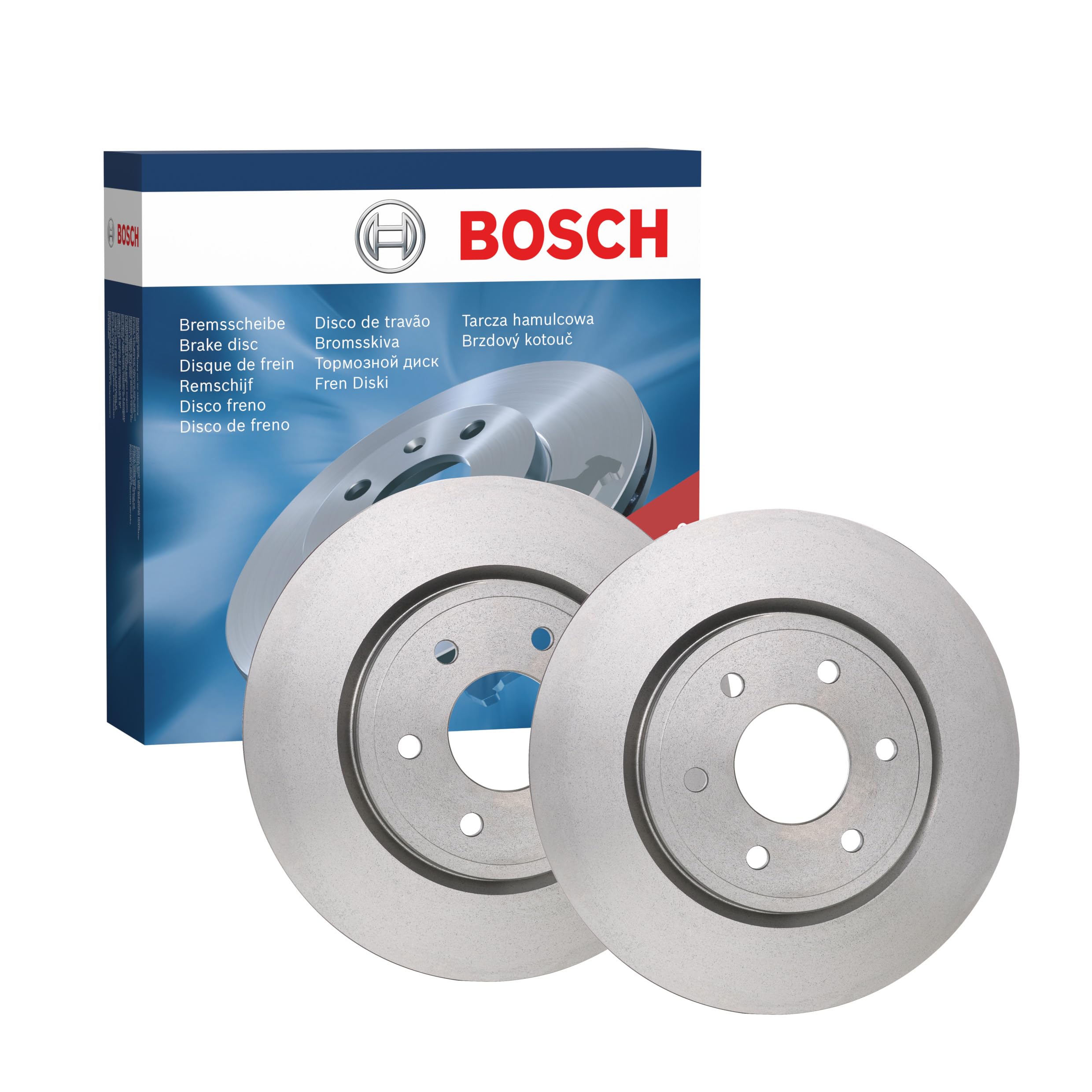 Juego de 2 Discos de Freno Bosch BD1199 - Discos Ventilados, Alto Contenido en Carbono, 296 mm - Eje Delantero - ECE-R90 - Refrigeración Mejorada, Menor Fatiga, Anticorrosión - 1 Juego de 2 Discos