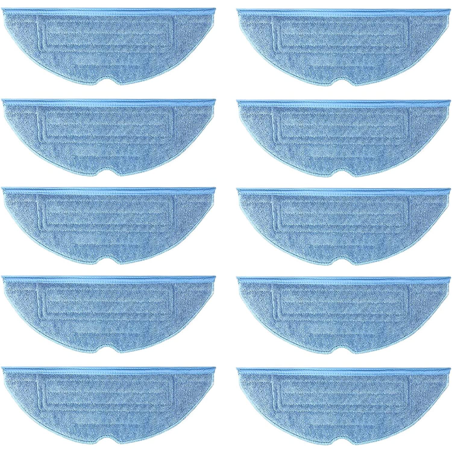 ExceforeMop Head Replacement Wet Dust Mop Heads 10Pcs Cleaning Pads Microfiber Dust Cleaning Mop for S7 T7S T7 Plus Accessories for Hardwood Floor Cleaning (10 Pieces)
