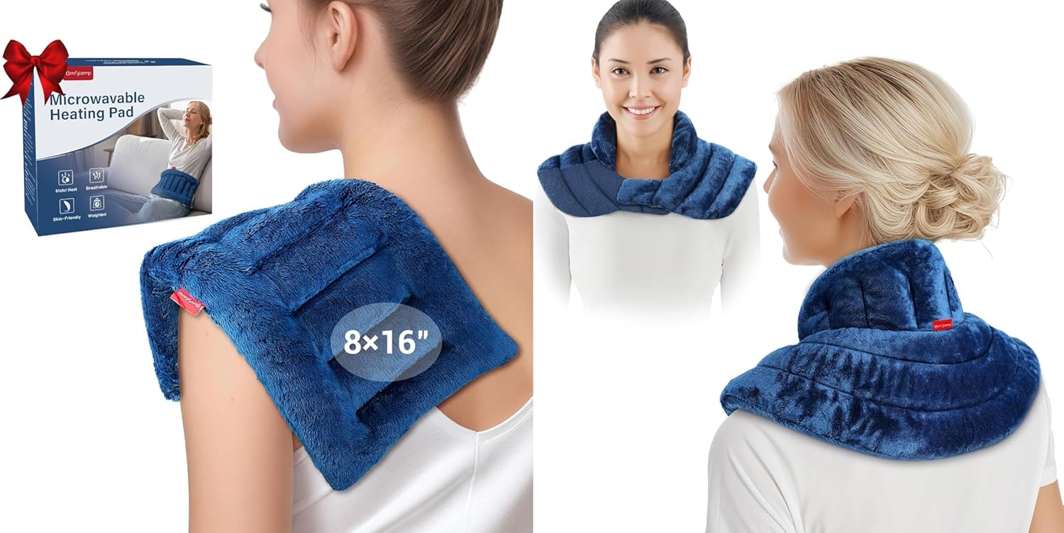 Comfytemp Microwave Heating Pad for Pain Relief, Neck Shoulder Heating Pad Microwavable for Pain Relief