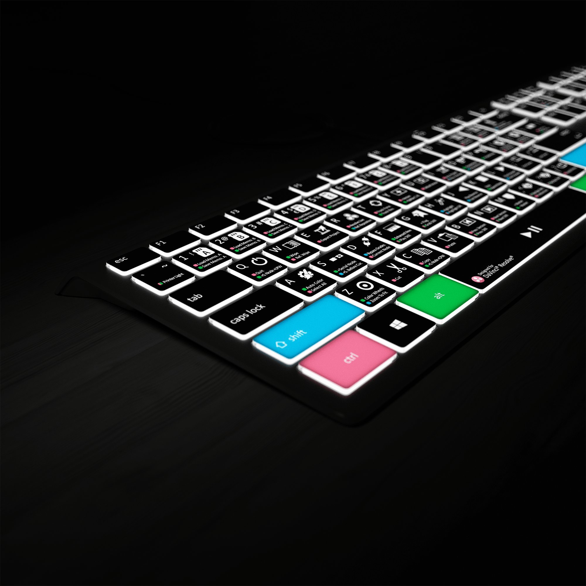 Blackmagic Davinci Resolve Keyboard for PC Backlit Shortcut Keyboard