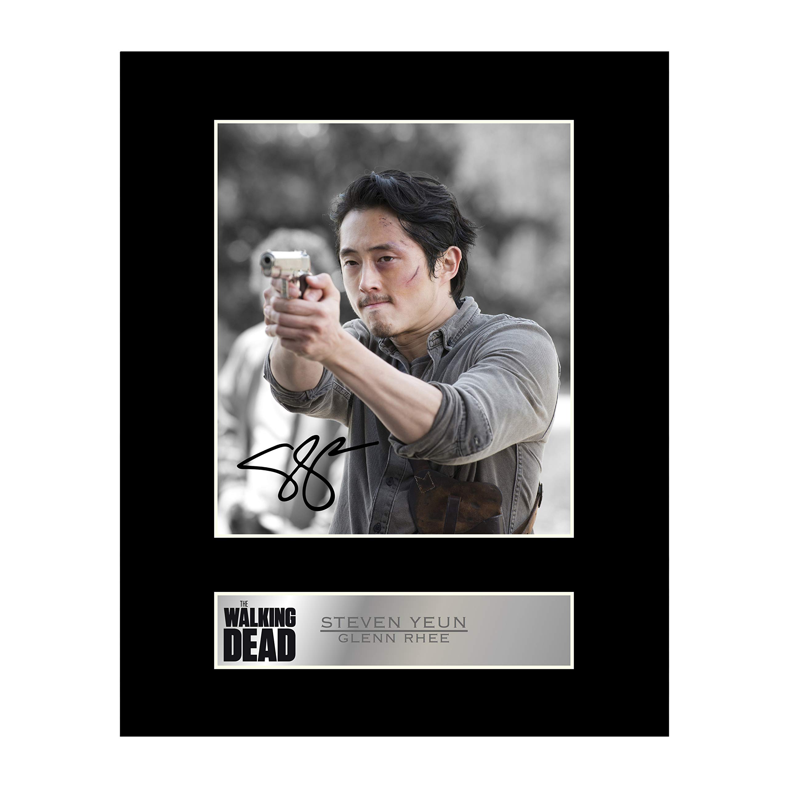 Iconic pics Steven Yeun, Glenn Rhee Signed Mounted Photo Display The Walking Dead #2 Autographed Gift picture print