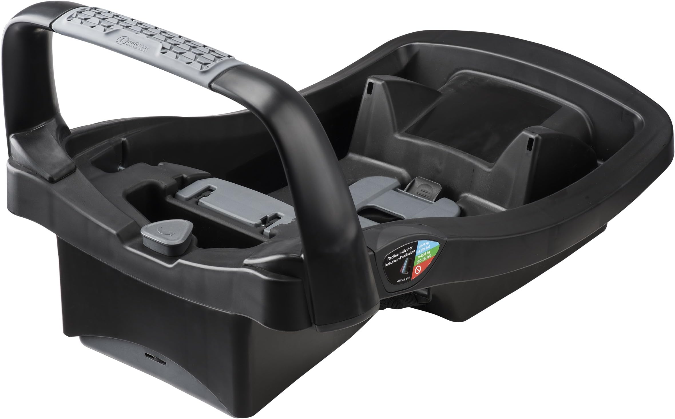 Evenflo SafeMax Baby Car Seat Base with Anti-Rebound Bar, Belt Lock Off, 4 Position Adjustment Dial, Advanced Latch Technology, Black