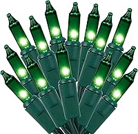 Vista 9 de Christmas String Lights, 150 Count 33 FT Incandescent Mini Green Wire Valentines Fairy Light, 120V UL Certified Connectable Xmas Tree Lights for