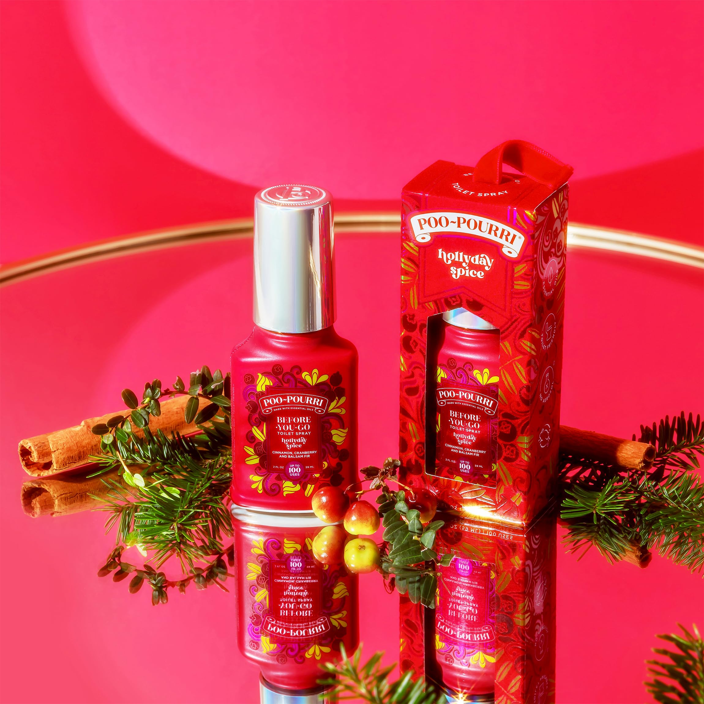 【pooh⭐️】モイスチャーバリアクリーム1点バラ売り Amazon.com: Poo-Pourri Before-You-Go Toilet Spray, Hollyday Spice