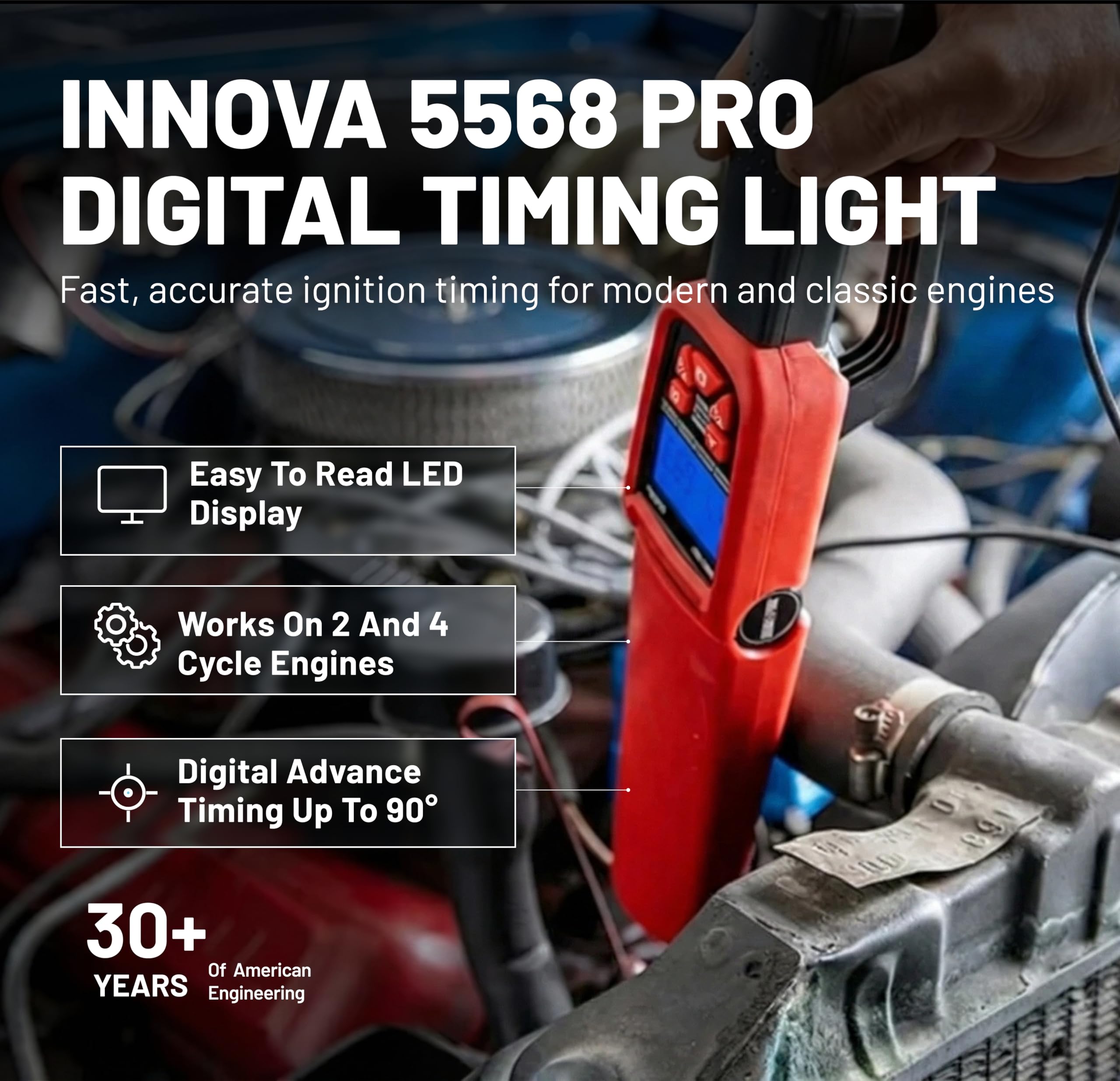 Innova 5568 Pro Luz de Distribuição Digital com Estojo de