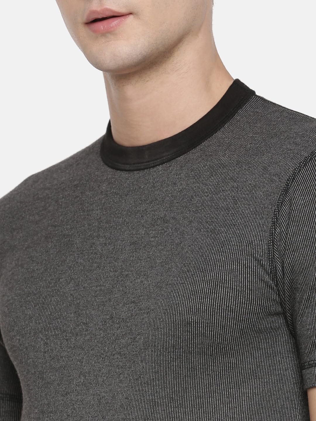 Macroman M-Series Warmax - Maglia termica da uomo, a mezza manica, girocollo, doppio strato, viscosa, cotone, misto poliestere, per il comfort invernale