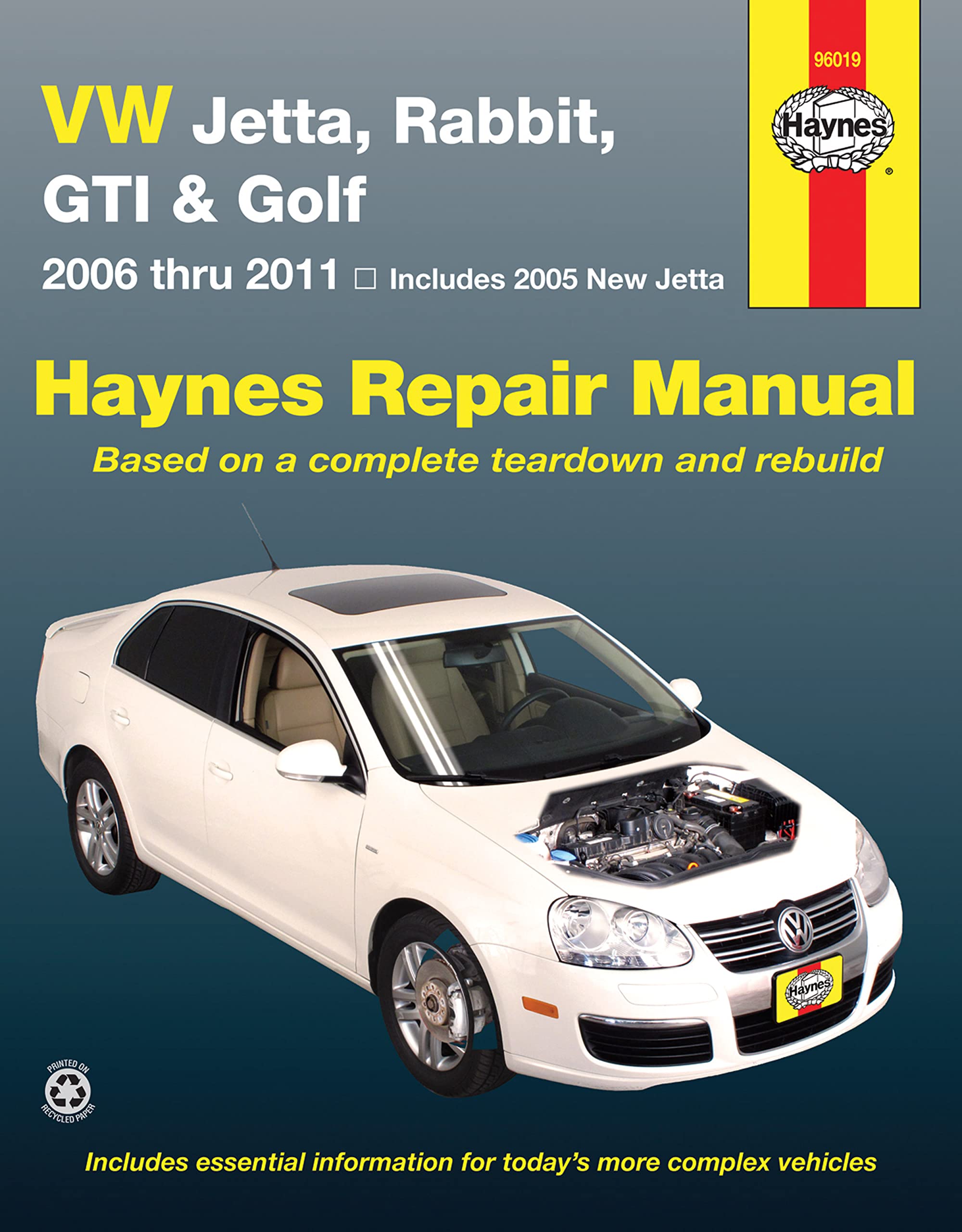 Volkswagen VW Jetta, Rabbit, GTI & Golf covering New Jetta (05), Jetta (06-11), GLI (06-09), Rabbit (06-09), GTI 2.0L (06), GTI (07-11) & Golf (10-11) Haynes Repair Manual (USA): 2005 - 11