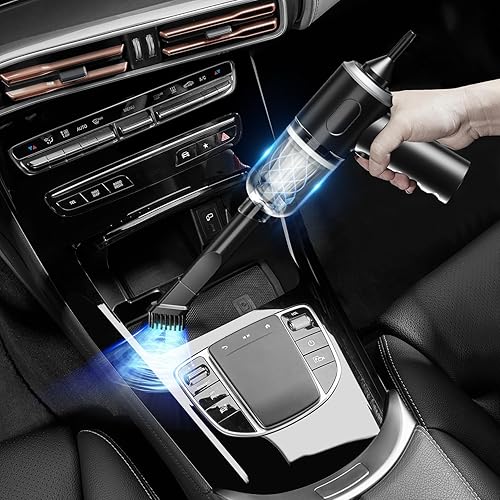 Miniatura 3 de Aspiradora de teclado 3 en 1, aspiradora de mano de alta potencia de 12000 PA, mini aspiradora de mesa portátil inalámbrica, limpiador de teclado