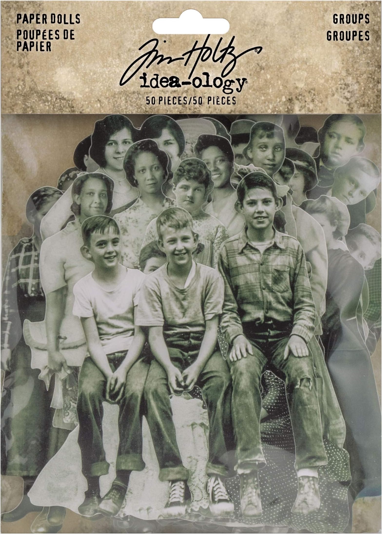 Tim Holtz Paper Dolls, Mixed, One Size