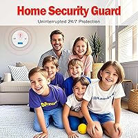 Vista 2 de 3 Pack Carbon Monoxide detectors, co Detector, Carbon Monoxide Alarm Detector Battery Powered with LCD Display, Carbon Monoxide Detector, UL2034