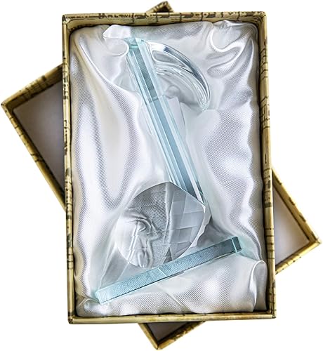 Miniatura 7 de QFkris Figuras de octava nota de cristal de 5 pulgadas de altura, coleccionables, escultura musical de cristal, para el hogar, piano, guitarra,