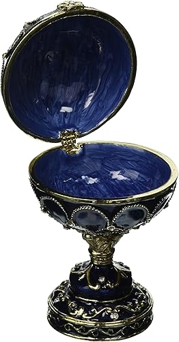 Miniatura 2 de Design Toscano Royal Palace Collection Romanov - Huevos de Peterhof esmaltados, color azul