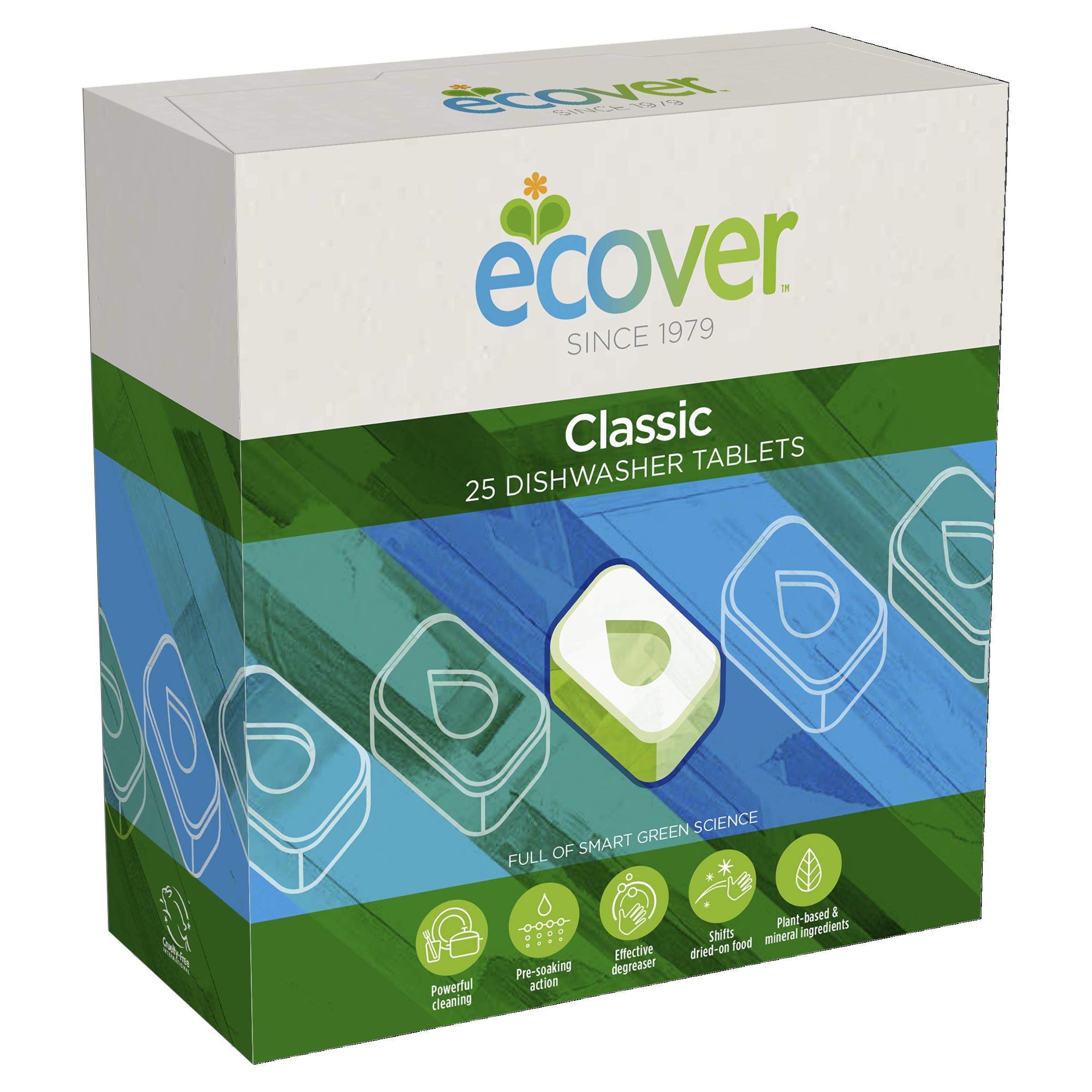 Ecover Classic Dishwasher Tablets, Pack of 25