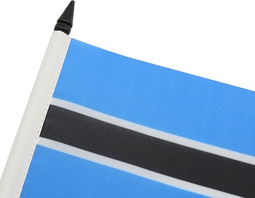 Miniatura 33 de Bandera de mesa Sierra Leona de 5 x 8 pulgadas, bandera de escritorio de Sierra Leona, 8.3 x 5.5 in, barra y base de plástico negro AZ FLAG