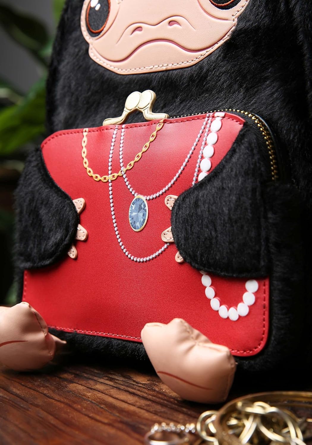 Loungefly Fantastic Beasts Niffler Cosplay Womens Double Strap Shoulder Bag Purse - Image 7