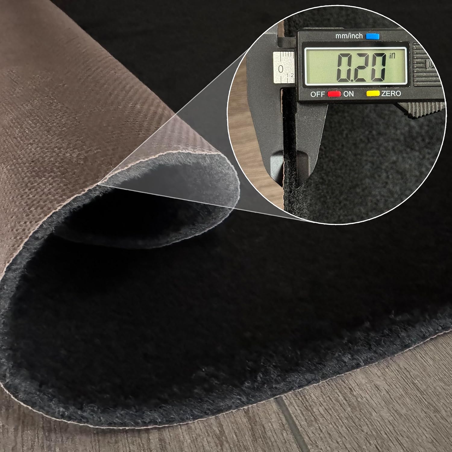 Non Slip Rug Pads Gripper for Hardwood Floors, Area Rugs Waterproof Grips for Tile Floors, Under Carpet Anti Skid Mat, Keep Your Rugs Safe and in Place (Round 6ft)