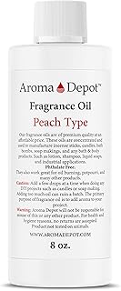 Aroma Depot Peach Type Perfume/Body Oil (7 Sizes) Our Interpretation, Premium Quality Uncut Fragrance Oil (8 Ounce Plastic Bottle (240ml))