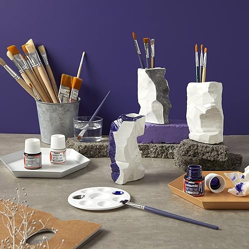 Miniatura 6 de Pebeo 025-010 Pintura de cerámica efecto esmalte, botella de 1.5 fl oz, color blanco, 1.5 fl oz (paquete de 1)