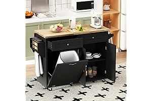 Rolling Kitchen Island with Drop Leaf for Enhanced Kitchen Convenience and Storage