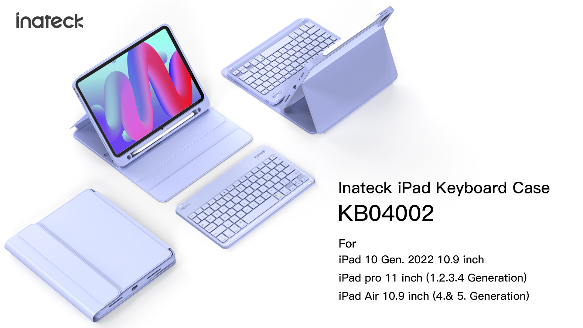 Amazon.com: Inateck iPad 10th/11th Generation Keyboard Case