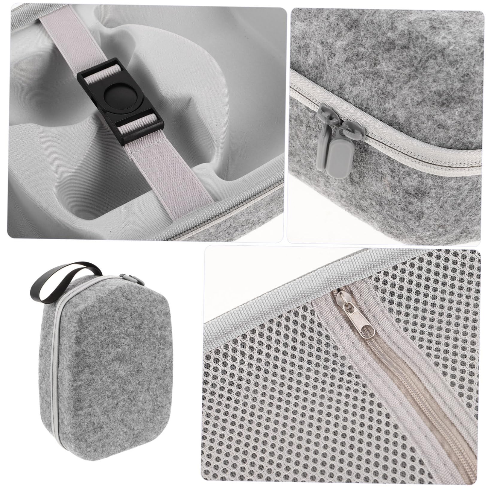 Custodia per Occhiali da Vista in Feltro con Manico Borsa Protettiva Antiurto per Vr Borsa da Viaggio Portatile Storage Borse per Piccoli Oggetti