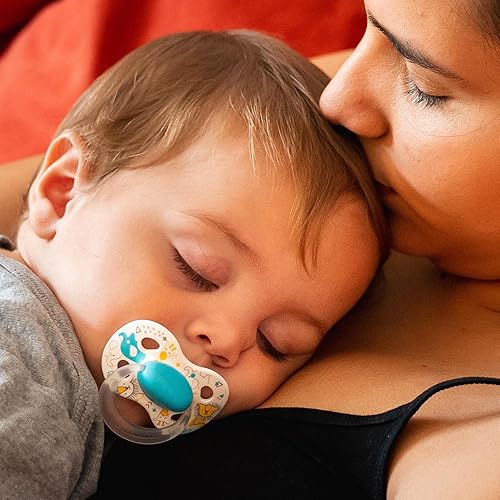Miniatura 6 de Medela Chupetes de bebé pastel de 0 a 6 meses perfectos para uso diario sin BPA ligeros y ortodóncicos chupetes de bebé para niños y niñas paquete