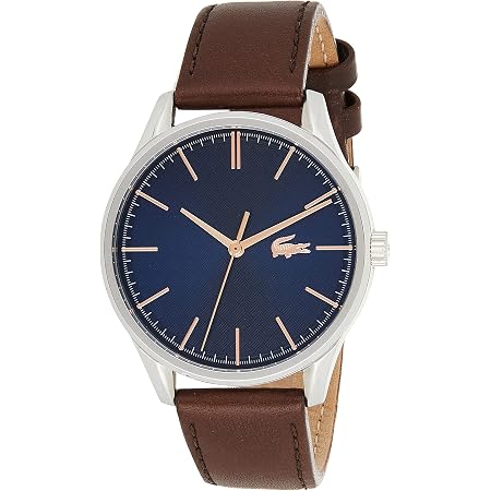 Lotus Orologio Uomo Quarzo Con Cinturino In Pelle E Doppio Timer 18325/1 – Cassa Acciaio, Impermeabile 5 ATM