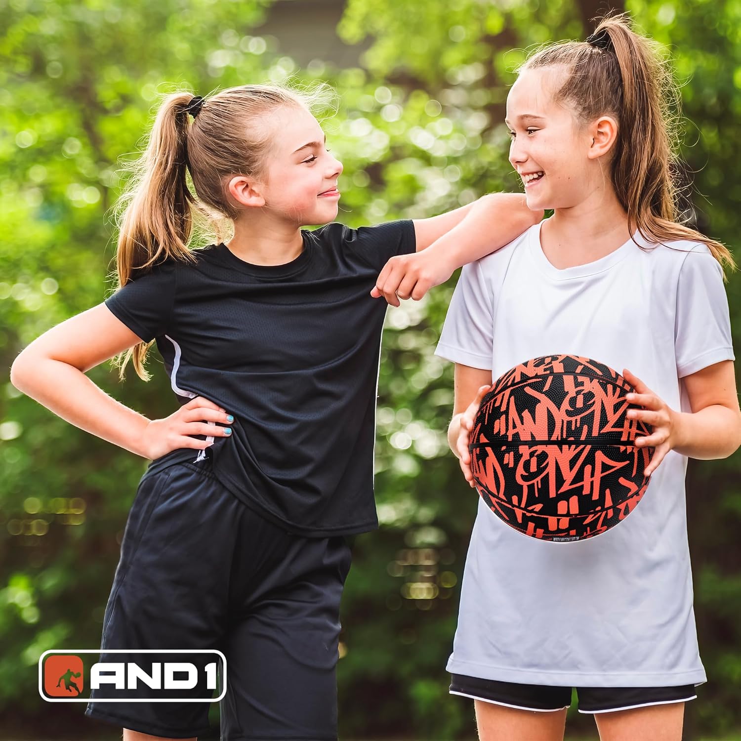AND1 Street Ink 28.5 Basketball - Intermediate Rubber Streetball for Indoor/Outdoor Play, includes Pump, Official Women's High School, College, Size 6, for Girls & Women 12+ 6 813vc2GjTTL. AC SL1500