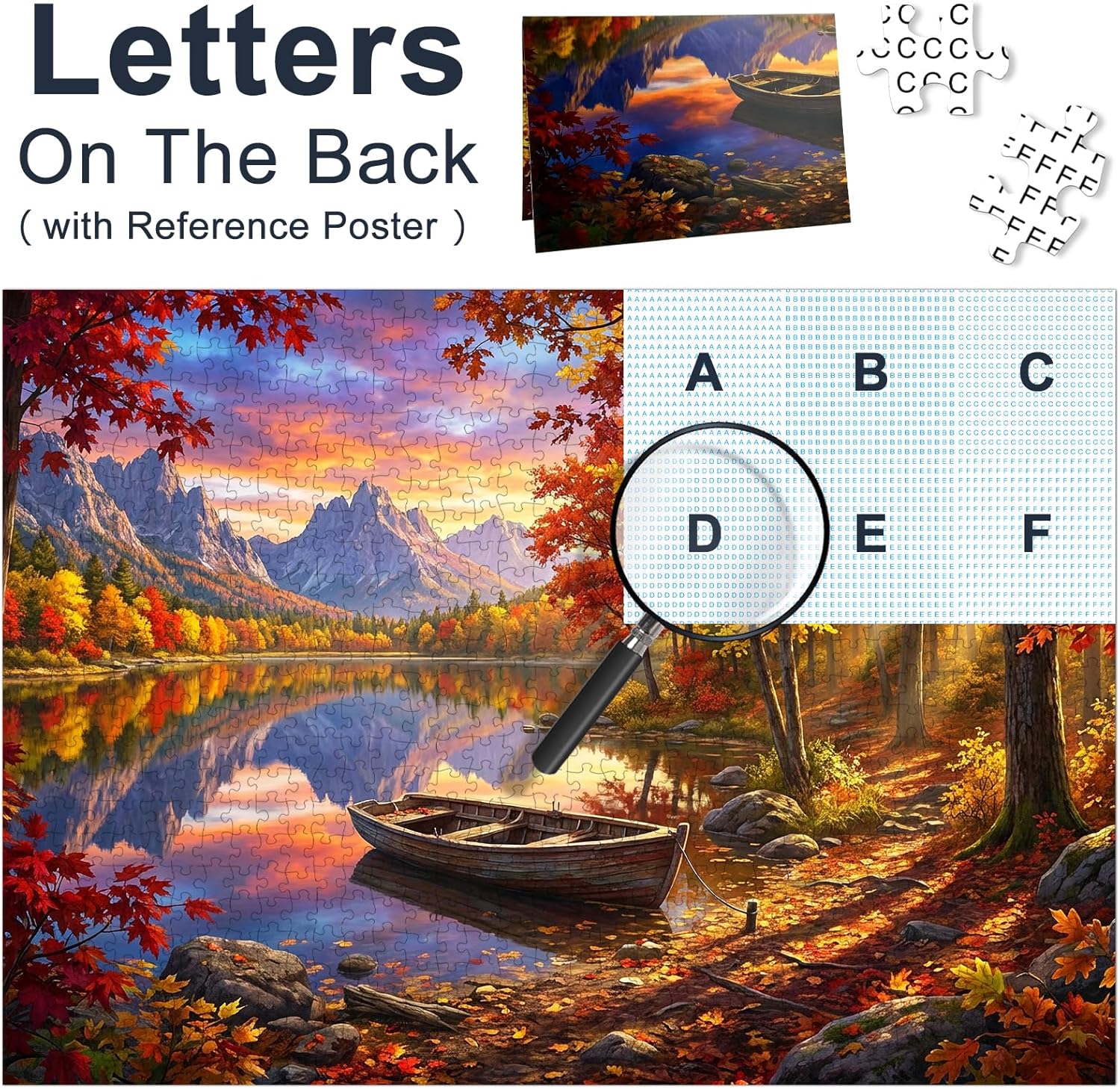 Mountain Forest Lake Jigsaw Puzzles for Adults 1000 Pieces, Serene Nature Landscape 1000 Piece Puzzle for Adults, Fun Hard Difficult Challenging Jigsaw Puzzles 1000 Pieces Gift for Home Decor Wall Art