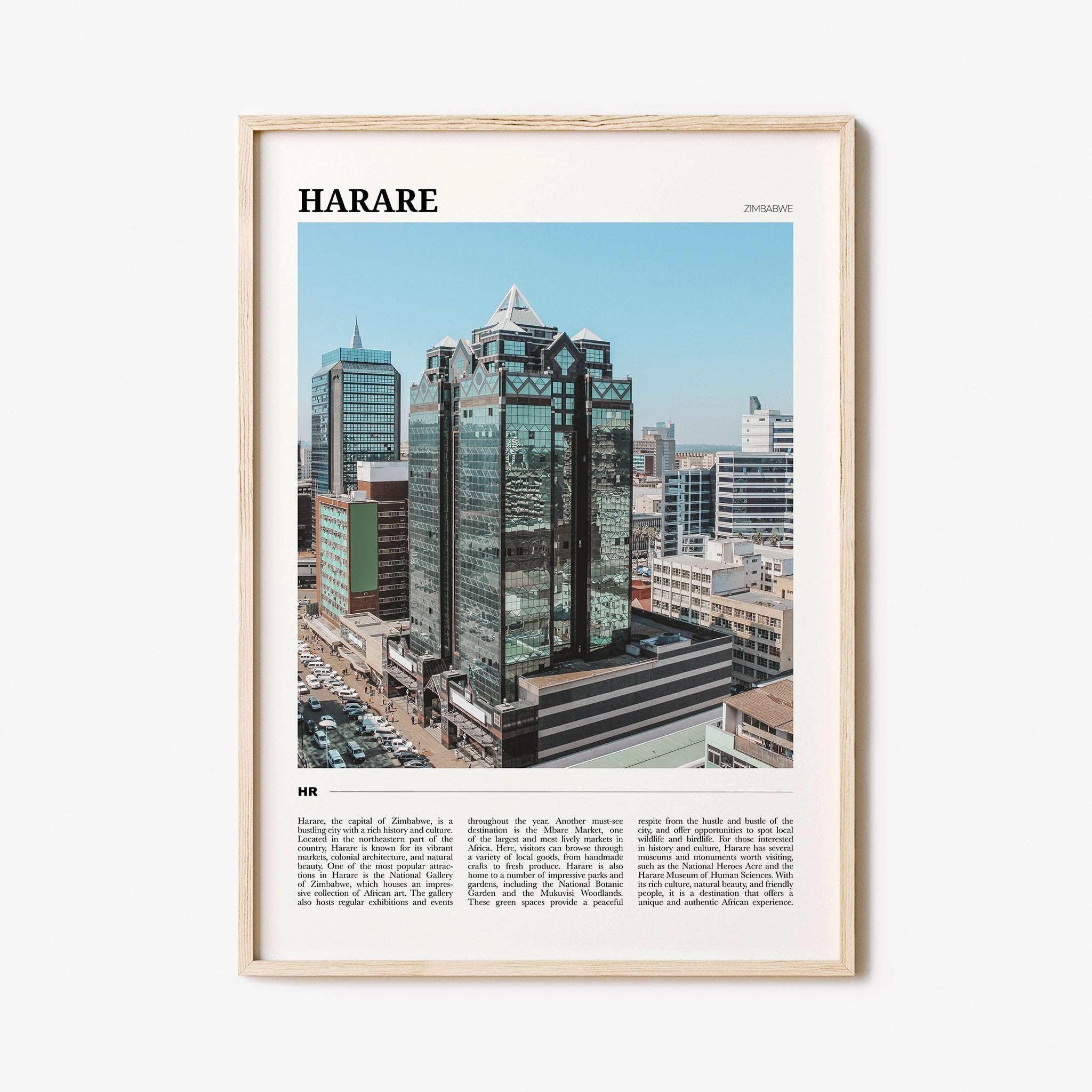 Harare Travel Poster, Harare Wall Art, Harare Poster Print, Harare Photo, Harare Decor, Zimbabwe