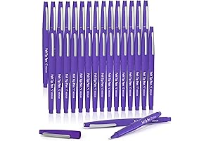 Lelix Purple Flair Felt Tip Pens for Smooth Journaling and Note Taking