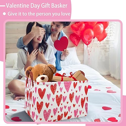 Miniatura 10 de Cesta rectangular de almacenamiento, cesta de guardería de tela de lona para guardar juguetes, caja organizadora impermeable, cesta de lavandería