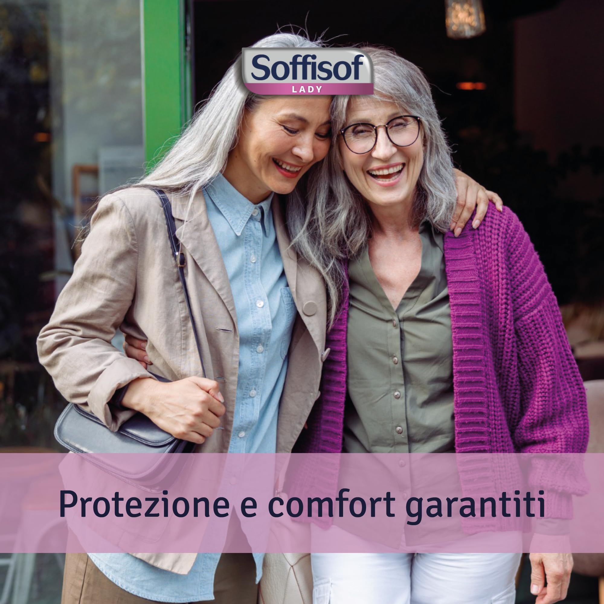 Soffisof Classic Lady Super - 120x Compresas Incontinencia Mujer - 8 Paquetes de 15 Protectores Postparto Incontinencia Mujer - Absorción hasta 4 Gotas