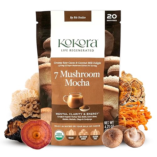 7 Mushroom Mocha - Organic Adaptogenic Mushroom Powder - Including