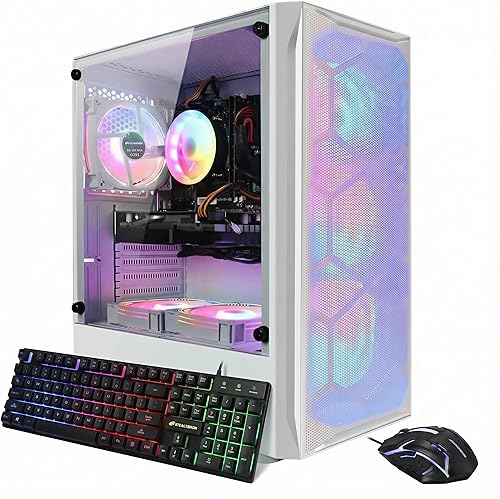 STGAubron PC Computadora de Escritorio Gaming, GeForce GTX 1660 Ti 6G, Intel Core I7 hasta 3.9 GHz, 16G RAM, 512G SSD, WiFi, BT 5.0, ventilador RGB