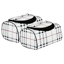 Kuber Industries Check Design Cosmetic Bag Travel Toiletry Bag for Women and Men Toiletry Organizer Makeup Pouch