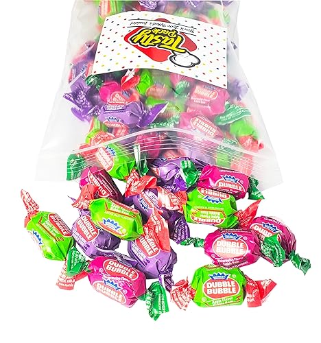 Miniatura 3 de Dubble Bubble - Surtido de chicle de sabor a fruta de manzana, uva, sandía, chicles mixtos a granel, 1 libra